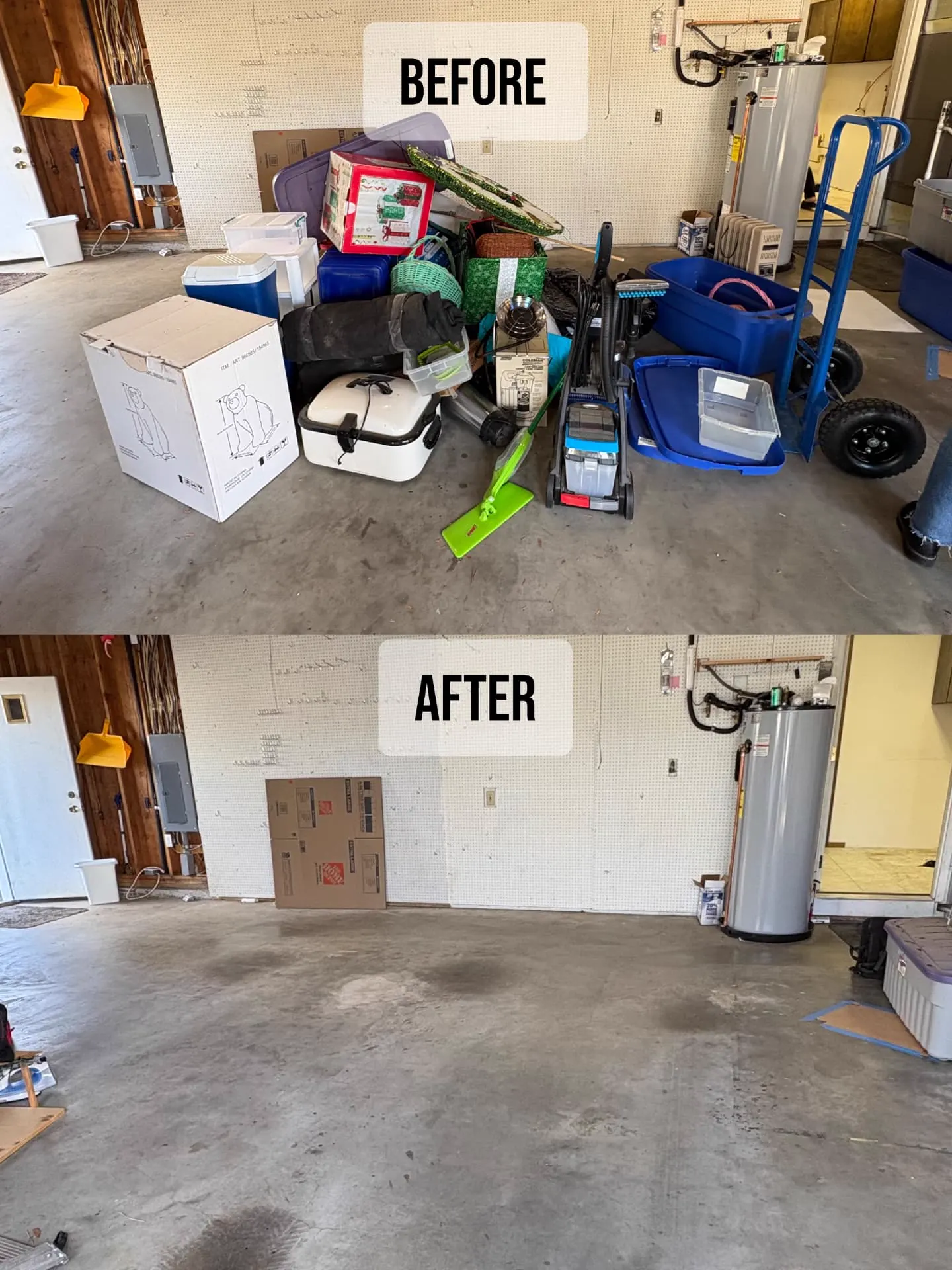 Garage Cleanout — Before & After