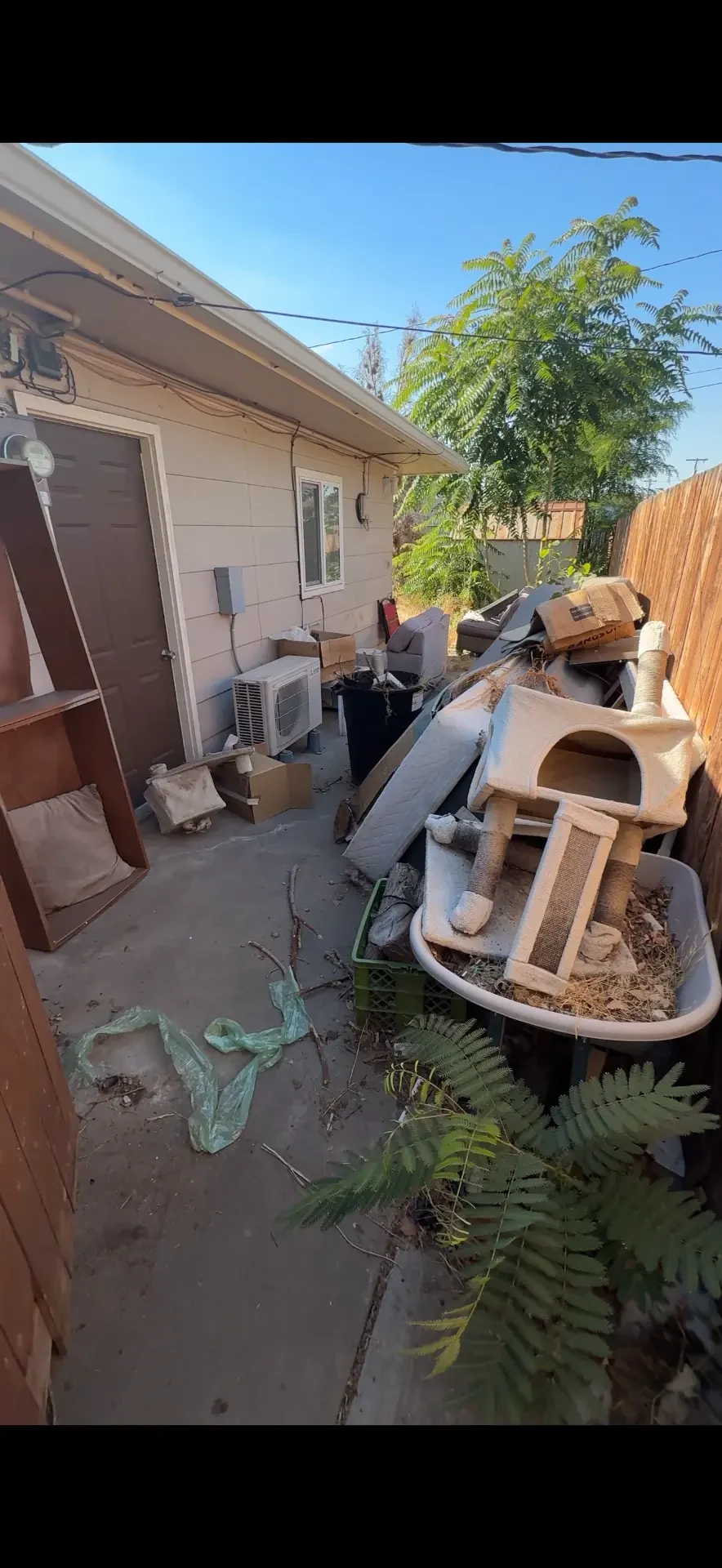 Outdoor Junk Removal — Before