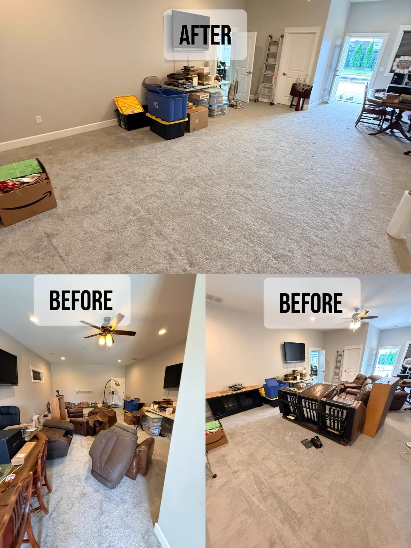 Living Room Cleanout — Before & After