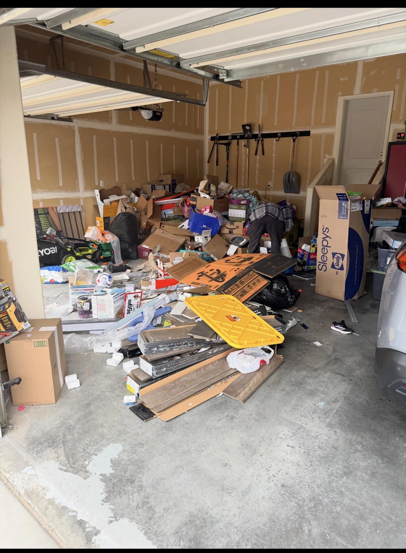 Garage Cleanout — Before