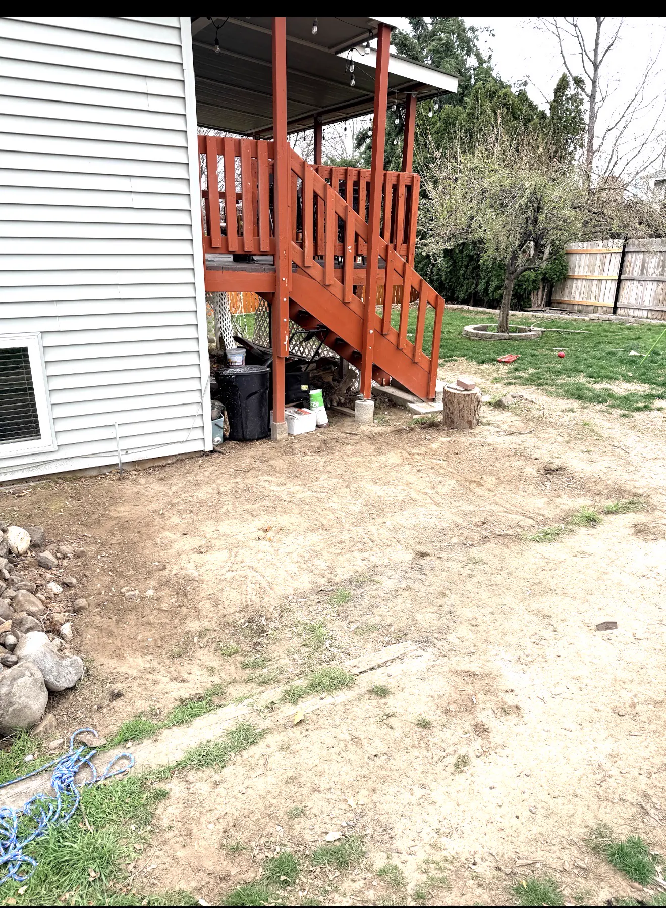 Backyard Shed & Debris Removal — after